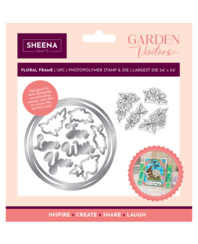 Sheena Garden Visitors Stamp & Die Floral Frame (SD-GV-STD-FLFR) Sheena Garden Visitors Stamp & Die Floral Frame (SD-GV-STD-FLFR)