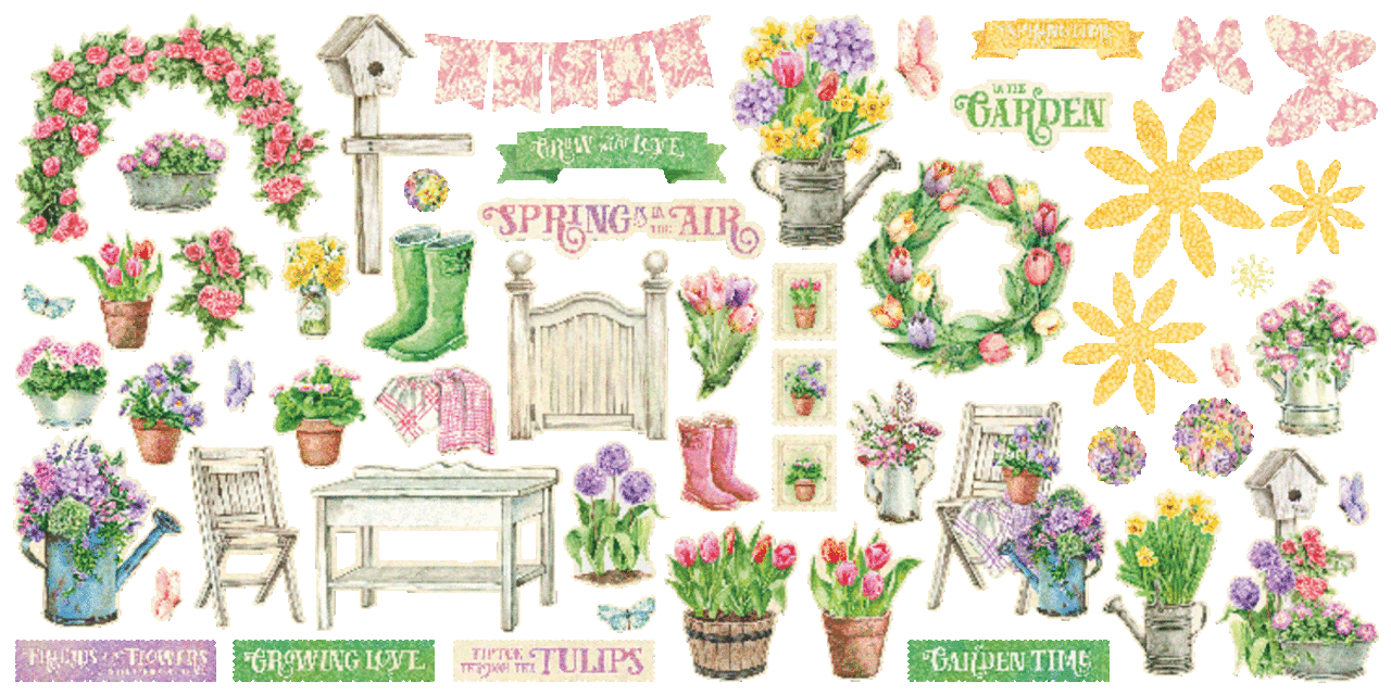 Graphic 45 Grow with Love Ephemera Assortment (4502819) Graphic 45 Grow with Love Ephemera Assortment (4502819)