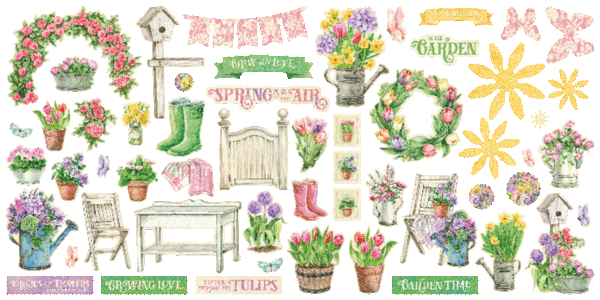 Graphic 45 Grow with Love Ephemera Assortment (4502819) Graphic 45 Grow with Love Ephemera Assortment (4502819)