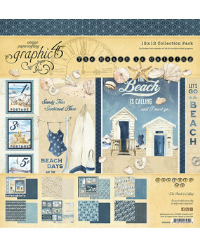 Graphic 45 The Beach is Calling 12x12 Inch Collection Pack (4502823)