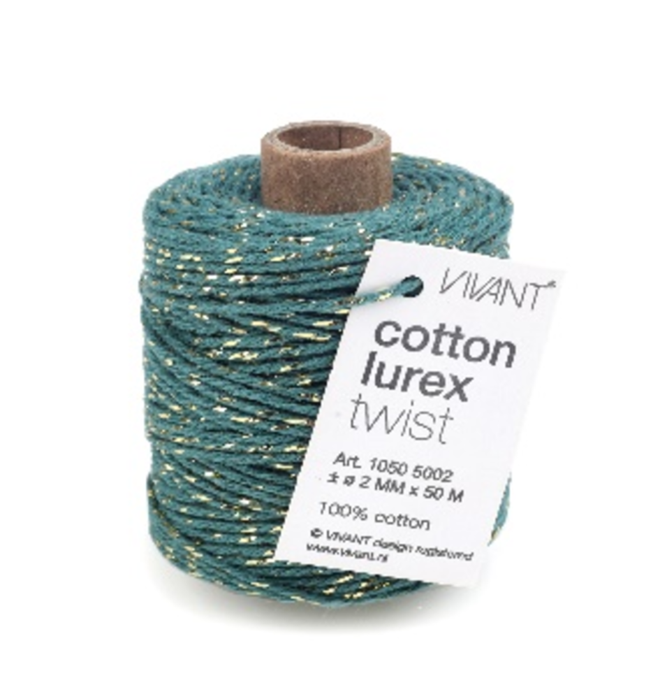Vivant Cotton Lurex Cord Petrol 50m (1050.5002.48) Vivant Cotton Lurex Cord Petrol 50m (1050.5002.48)