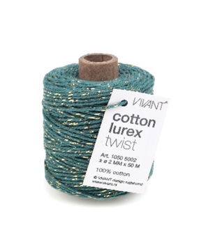 Vivant Cotton Lurex Cord Petrol 50m (1050.5002.48)