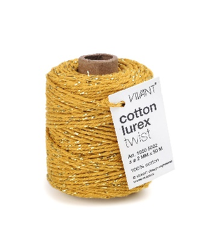 Vivant Cotton Lurex Cord Ocre 50m (1050.5002.56)