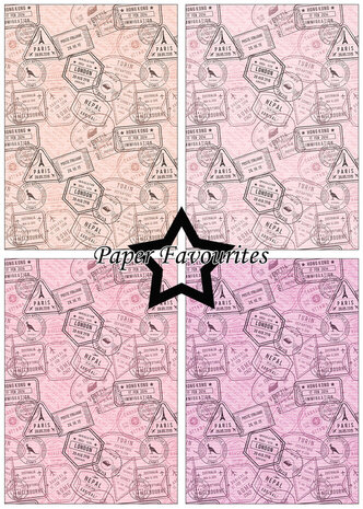 Paper Favourites Postage Stamp 1 A5 Paper Pack (PFA123)