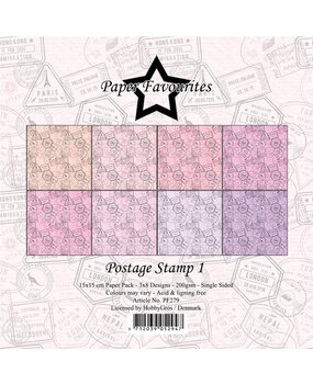 Paper Favourites Postage Stamp 1 6x6 Inch Paper Pack (PF279)* Paper Favourites Postage Stamp 1 6x6 Inch Paper Pack (PF279)*