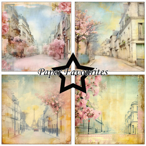 Paper Favourites Parisian Streets 12x12 Inch Paper Pack (PF480)