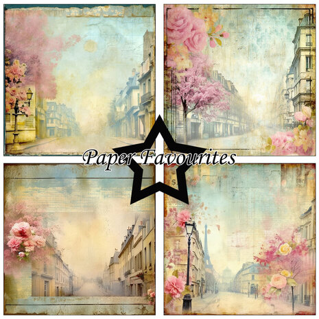 Paper Favourites Parisian Streets 6x6 Inch Paper Pack (PF280)