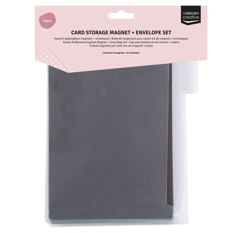 Vaessen Creative Opbergdoos Kaarten Magneet- & Envelopset (1009-037) Vaessen Creative Opbergdoos Kaarten Magneet- & Envelopset (1009-037)