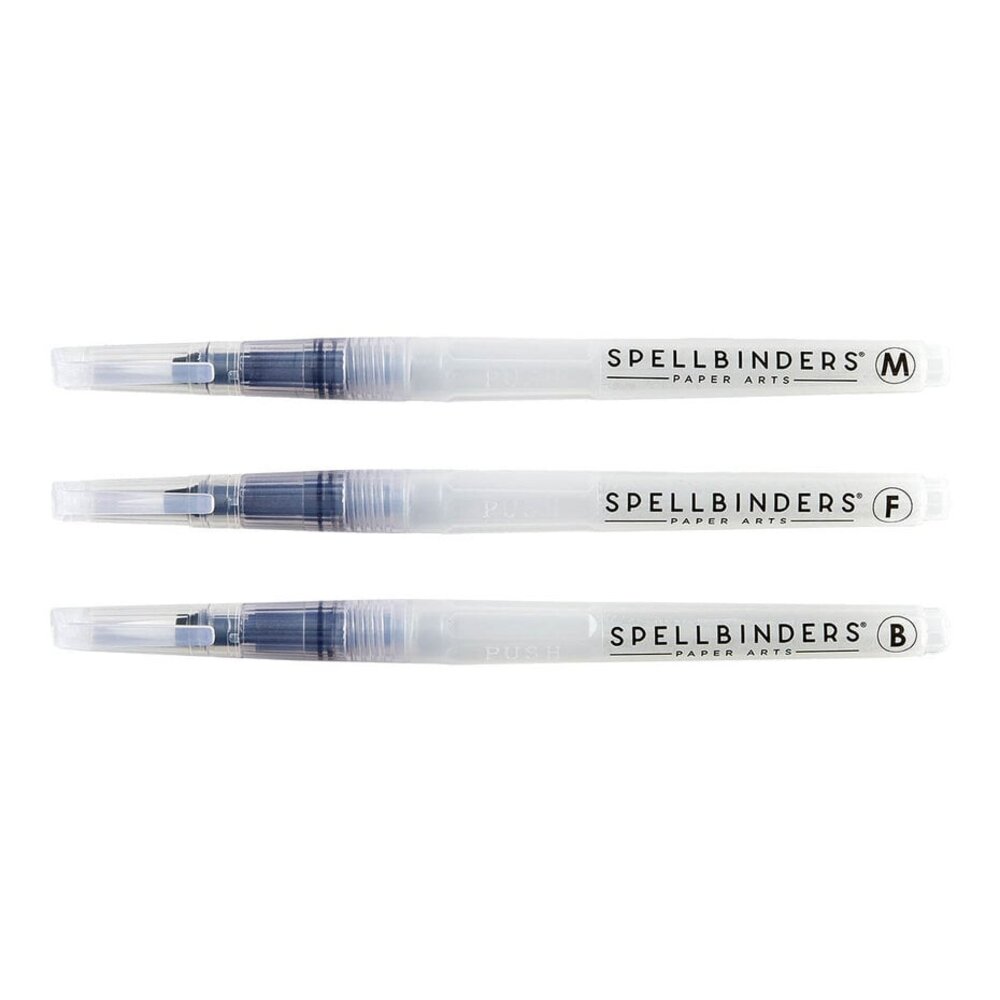 Spellbinders Water Brush Set (3pcs) (T-061) Spellbinders Water Brush Set (3pcs) (T-061)
