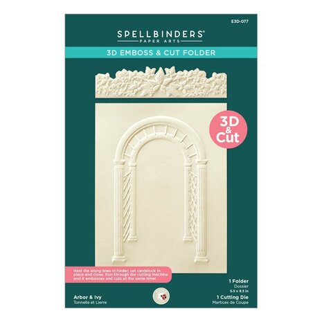 Spellbinders Through the Arbor Garden Arbor & Ivy 3D Cut & Emboss Folder (E3D-077)