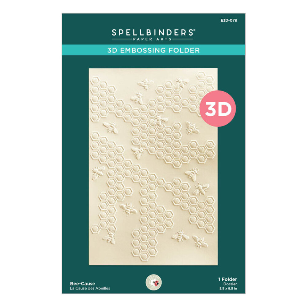 Spellbinders Through the Arbor Garden Bee-Cause 3D Embossing Folder (E3D-078) Spellbinders Through the Arbor Garden Bee-Cause 3D Embossing Folder (E3D-078)