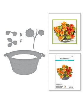 Spellbinders Through the Arbor Garden Nasturtium and Galvanized Wash Bucket Dies (S5-615) Spellbinders Through the Arbor Garden Nasturtium and Galvanized Wash Bucket Dies (S5-615)