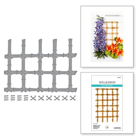 Spellbinders Through the Arbor Garden Bamboo Trellis Background Dies (S4-1321)