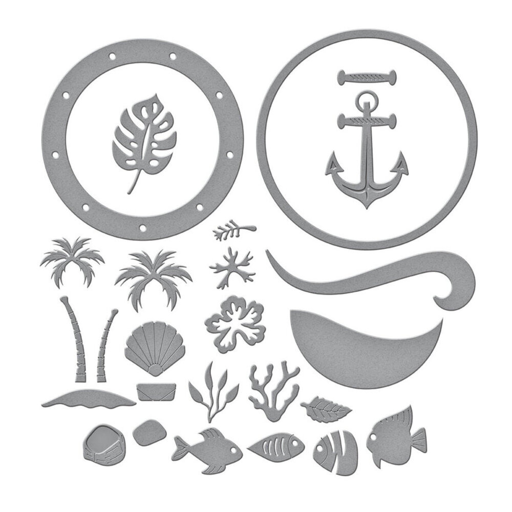 Spellbinders Windows with a View Coastal Escape View Dies (S6-232)