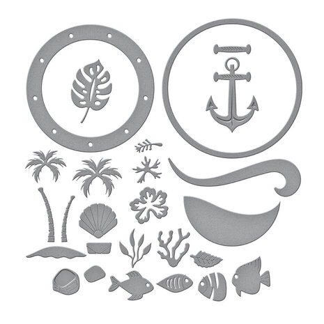 Spellbinders Windows with a View Coastal Escape View Dies (S6-232)