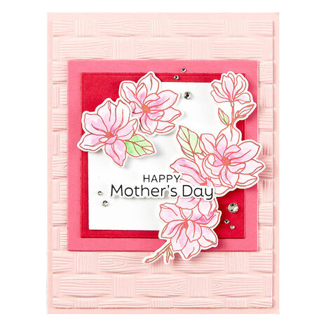 Spellbinders Spring Sampler Woven 3D Embossing Folder (E3D-080)