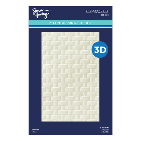 Spellbinders Spring Sampler Woven 3D Embossing Folder (E3D-080)