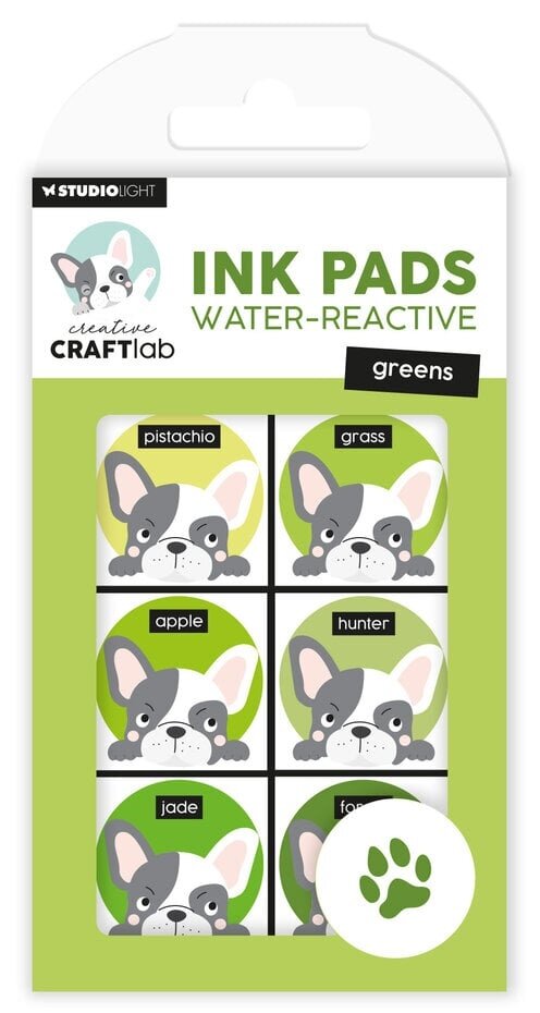 Creative Craftlab Water-Reactive Ink Pads Greens (CCL-ES-INKP22 ...