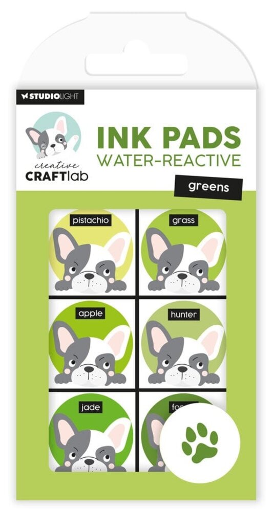 Creative Craftlab Water-Reactive Ink Pads Greens (CCL-ES-INKP22) Creative Craftlab Water-Reactive Ink Pads Greens (CCL-ES-INKP22)