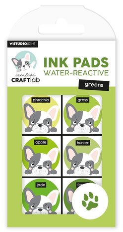 Creative Craftlab Water-Reactive Ink Pads Greens (CCL-ES-INKP22) Creative Craftlab Water-Reactive Ink Pads Greens (CCL-ES-INKP22)