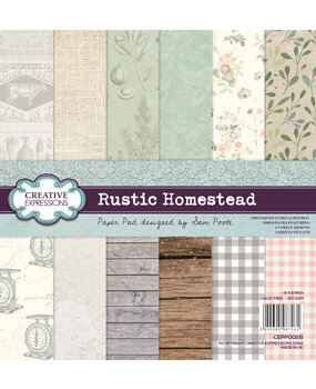 Creative Expressions Rustic Homestead 8x8 Inch Paper Pad (CEPP0028) Creative Expressions Rustic Homestead 8x8 Inch Paper Pad (CEPP0028)
