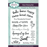 Creative Expressions Sam Poole Clear Stamp A6 Rustic Homestead Sentiments (CEC1070)