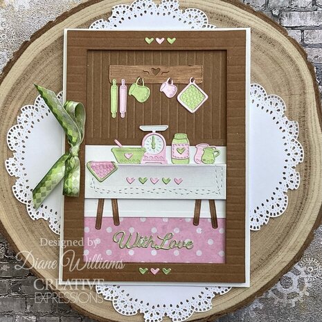 Creative Expressions Sam Poole Craft Die Rustic Homestead Kitchen Shelf (CEDSP030)