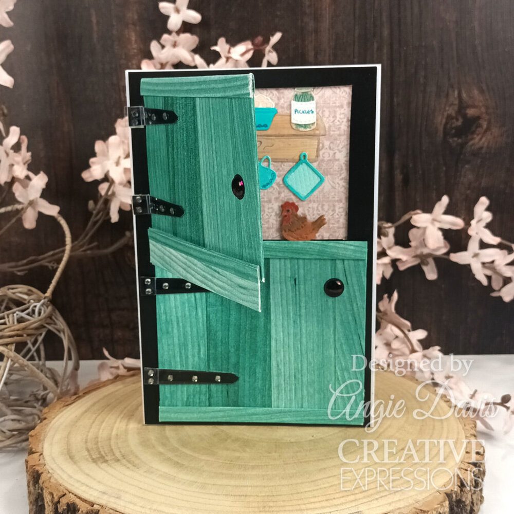 Creative Expressions Sam Poole Craft Die Rustic Homestead Kitchen Shelf Accessories (CEDSP031)