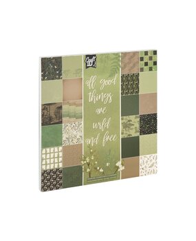 Craft ID All Good Things are Wild and Free 25x25cm Designpad (CR4007/GE)
