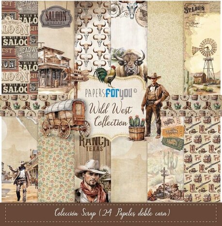 Papers For You Wild West 8x8 Inch Paper Pack (24pcs) (PFY-12909) Papers For You Wild West 8x8 Inch Paper Pack (24pcs) (PFY-12909)