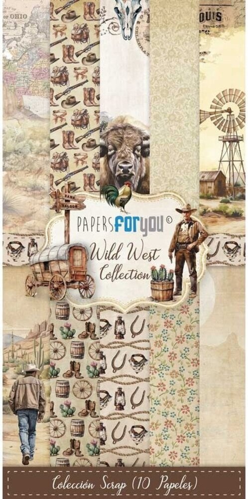 Papers For You Wild West Slimline Paper Pack (10pcs) (PFY-12908)