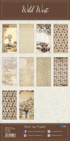 Papers For You Wild West Slimline Paper Pack (10pcs) (PFY-12908)