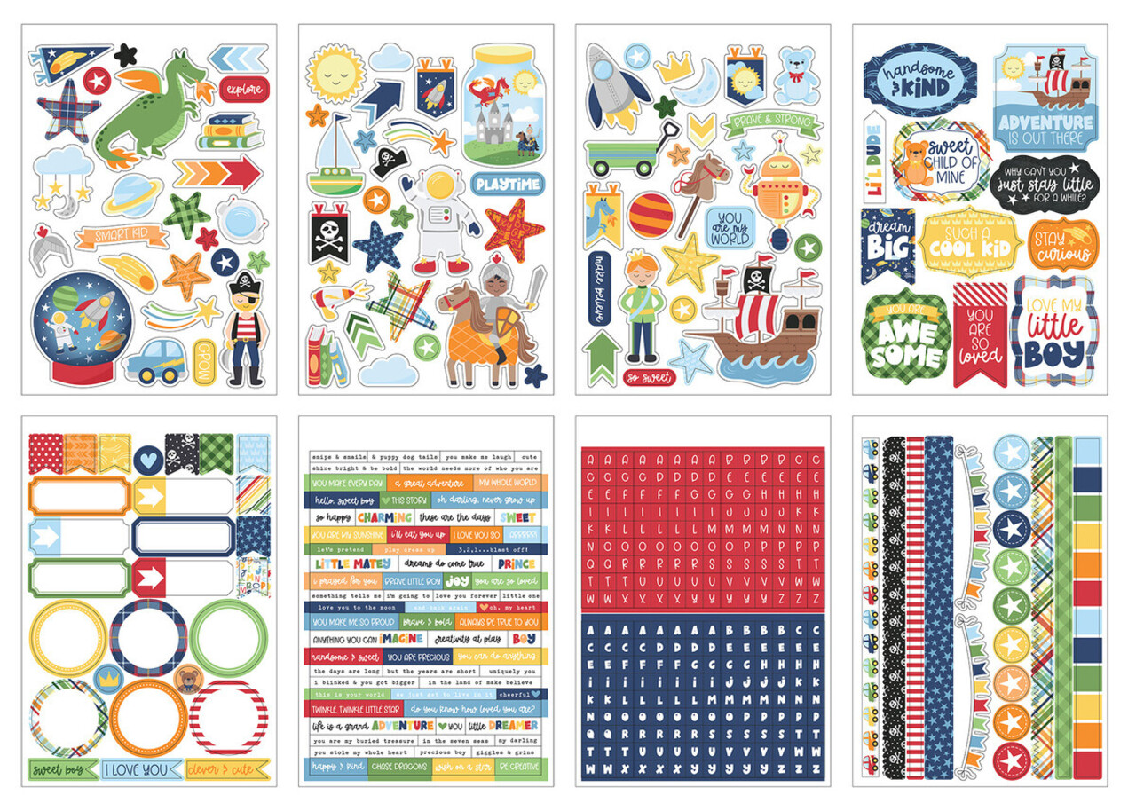 Echo Park My Little Boy Sticker Book (MLB357029) Echo Park My Little Boy Sticker Book (MLB357029)