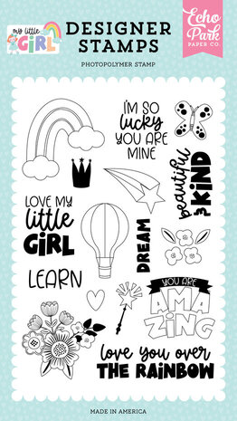 Echo Park My Little Girl Beautiful And Kind Clear Stamps (MLG358045) Echo Park My Little Girl Beautiful And Kind Clear Stamps (MLG358045)