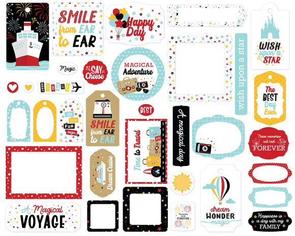 Echo Park A Magical Voyage Ephemera Frames & Tags (AMV359025) Echo Park A Magical Voyage Ephemera Frames & Tags (AMV359025)