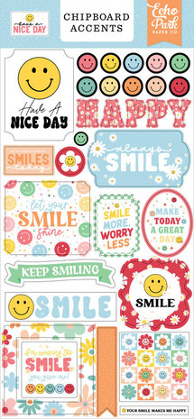 Echo Park Have A Nice Day 6x13 Inch Chipboard Accents (HND361021)