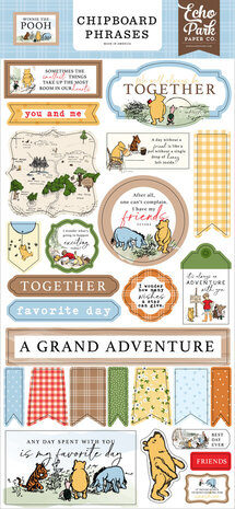 Echo Park Winnie The Pooh 6x13 Inch Chipboard Phrases (WTP363022) Echo Park Winnie The Pooh 6x13 Inch Chipboard Phrases (WTP363022)
