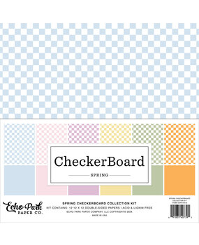 Echo Park Checkerboard Spring 12x12 Inch Collection Kit (CSP372016)* Echo Park Checkerboard Spring 12x12 Inch Collection Kit (CSP372016)*