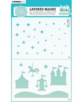 Studio Light Sweet Stories Masking Stencil Park Silhouette (SL-SS-MASK268) Studio Light Sweet Stories Masking Stencil Park Silhouette (SL-SS-MASK268)