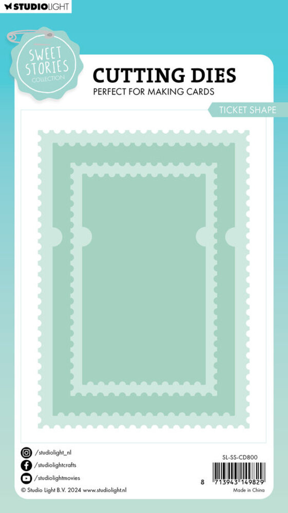 Studio Light Sweet Stories Snijmal Ticket Shape (SL-SS-CD800) Studio Light Sweet Stories Snijmal Ticket Shape (SL-SS-CD800)