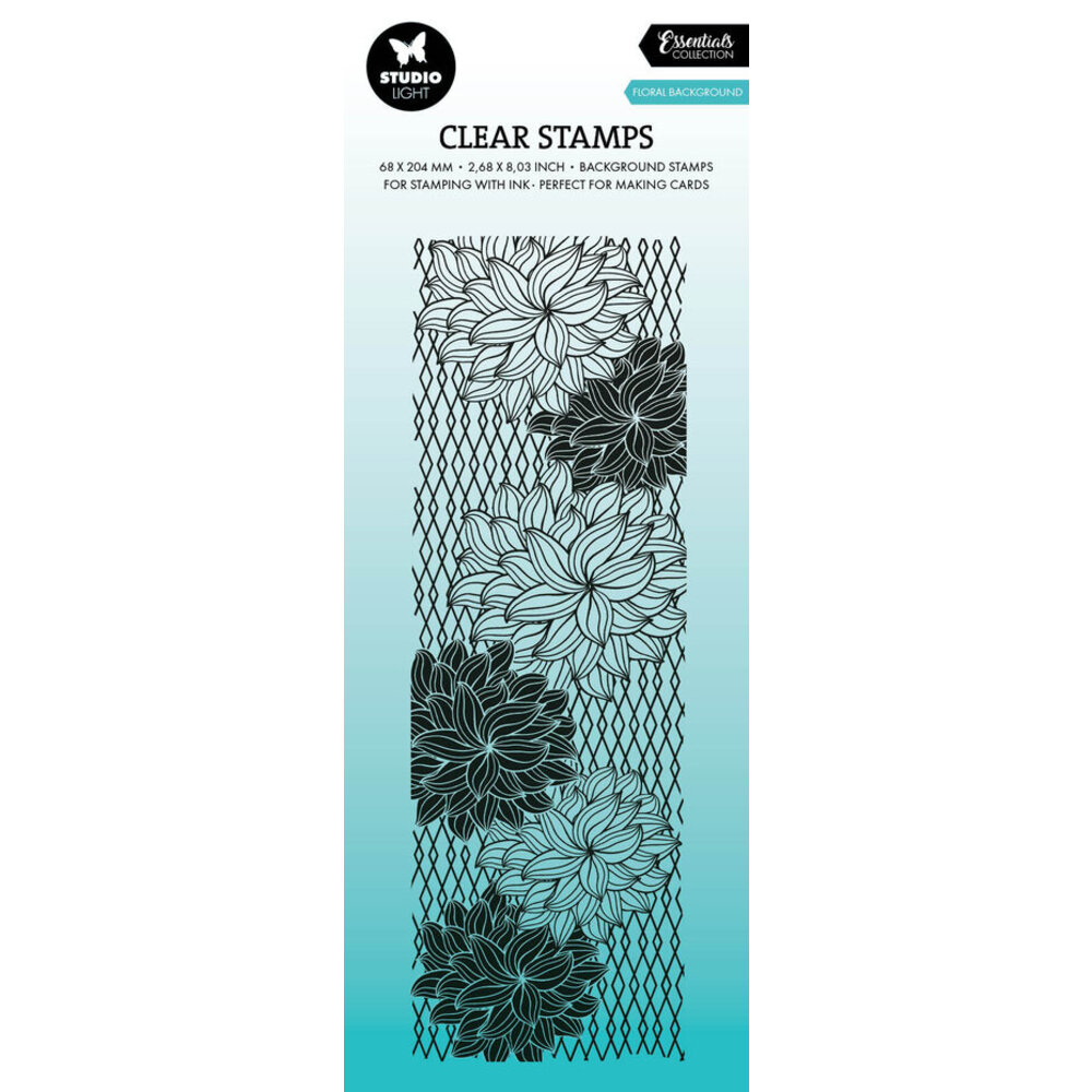 Studio Light Essentials Clear Stamps Slimline Floral Background (SL-ES ...