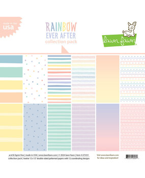 Lawn Fawn Rainbow Ever After 12x12 Inch Collection Pack (LF3331)