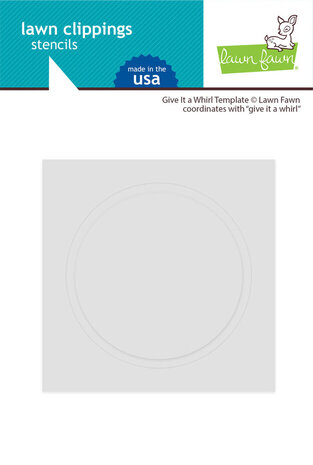 Lawn Fawn Lawn Clippings Give It a Whirl Template Stencil (LF3368) Lawn Fawn Lawn Clippings Give It a Whirl Template Stencil (LF3368)
