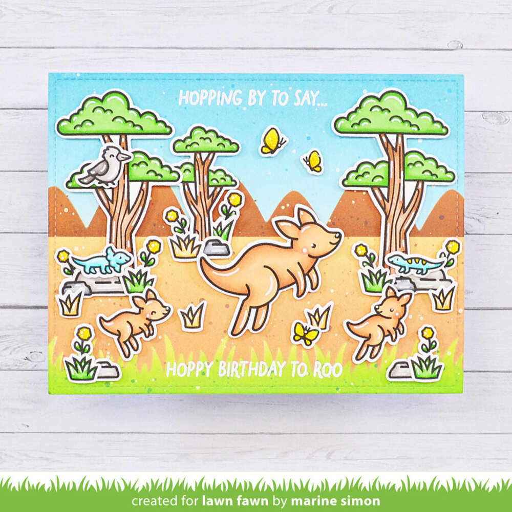 Lawn Fawn Kanga-rrific Clear Stamps (LF3344) Lawn Fawn Kanga-rrific Clear Stamps (LF3344)