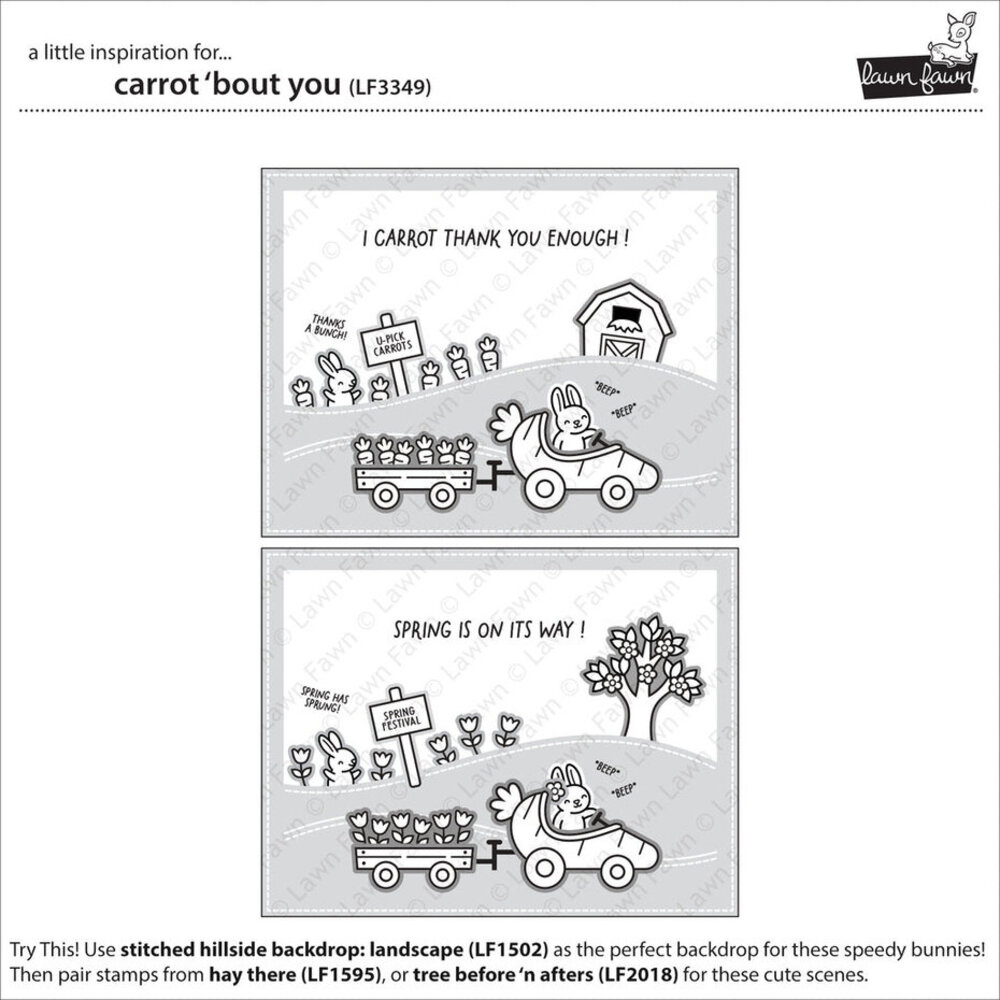 Lawn Fawn Carrot 'bout You Clear Stamps (LF3349) Lawn Fawn Carrot 'bout You Clear Stamps (LF3349)