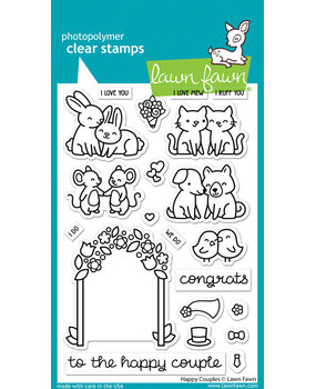 Lawn Fawn Happy Couples Clear Stamps (LF3353)