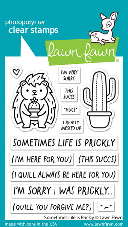 Lawn Fawn Sometimes Life is Prickly Clear Stamps (LF3355) Lawn Fawn Sometimes Life is Prickly Clear Stamps (LF3355)