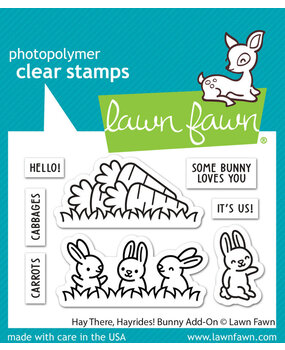 Lawn Fawn Hay There, Hayrides! Bunny Add-On Clear Stamps (LF3357)