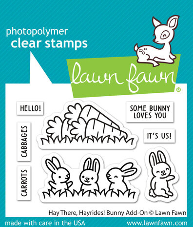 Lawn Fawn Hay There, Hayrides! Bunny Add-On Clear Stamps (LF3357)