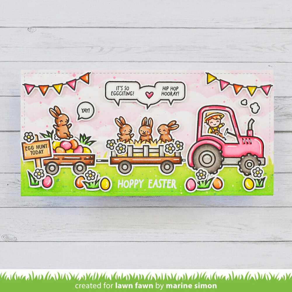 Lawn Fawn Hay There, Hayrides! Bunny Add-On Clear Stamps (LF3357)